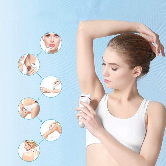 DEPILATOR MASZYNKA DO GOLENIA ELEKTRYCZNA DAMSKA USB + WOREK NA PREZENT Marka MINEXO