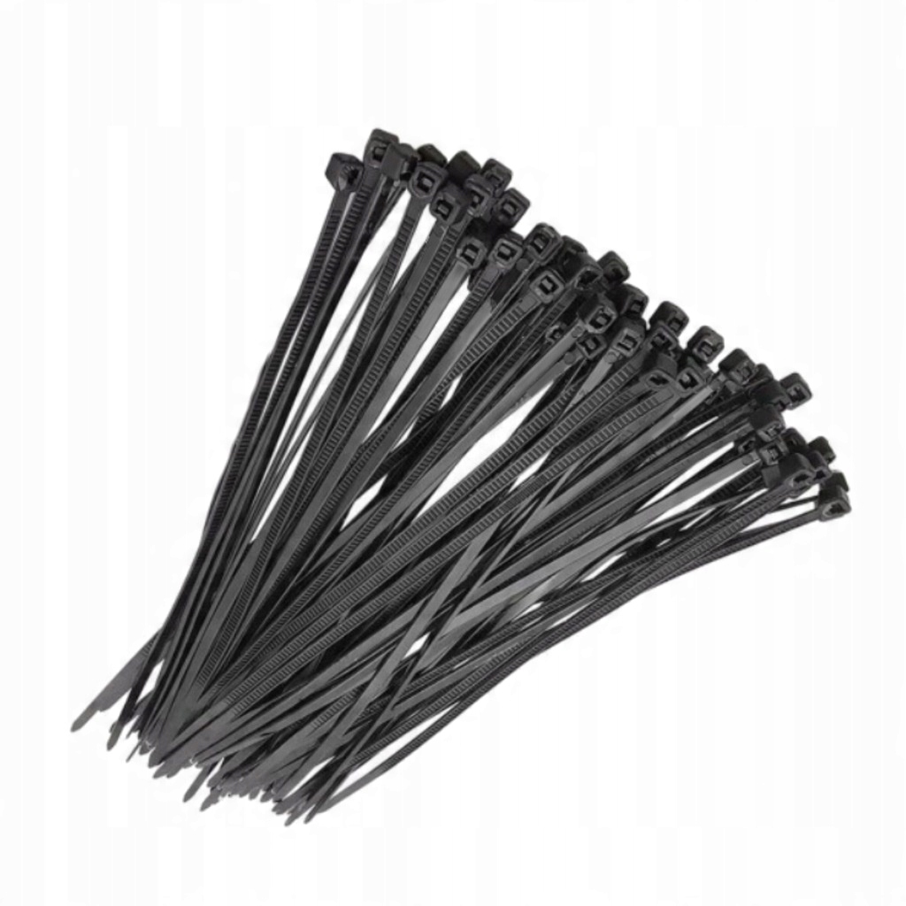 Opaska Zaciskowa Trytytka 3,6X200MM Czarna 100 Szt. Trytytki Ziperki