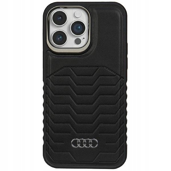 Etui Audi Synthetic Leather z MagSafe na iPhone 14 Pro Max czarne