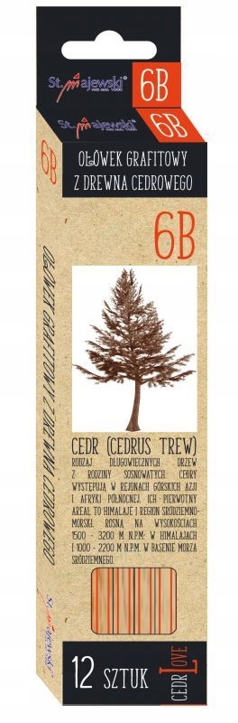 OŁÓWEK TECHNICZNY CEDROWY 6B