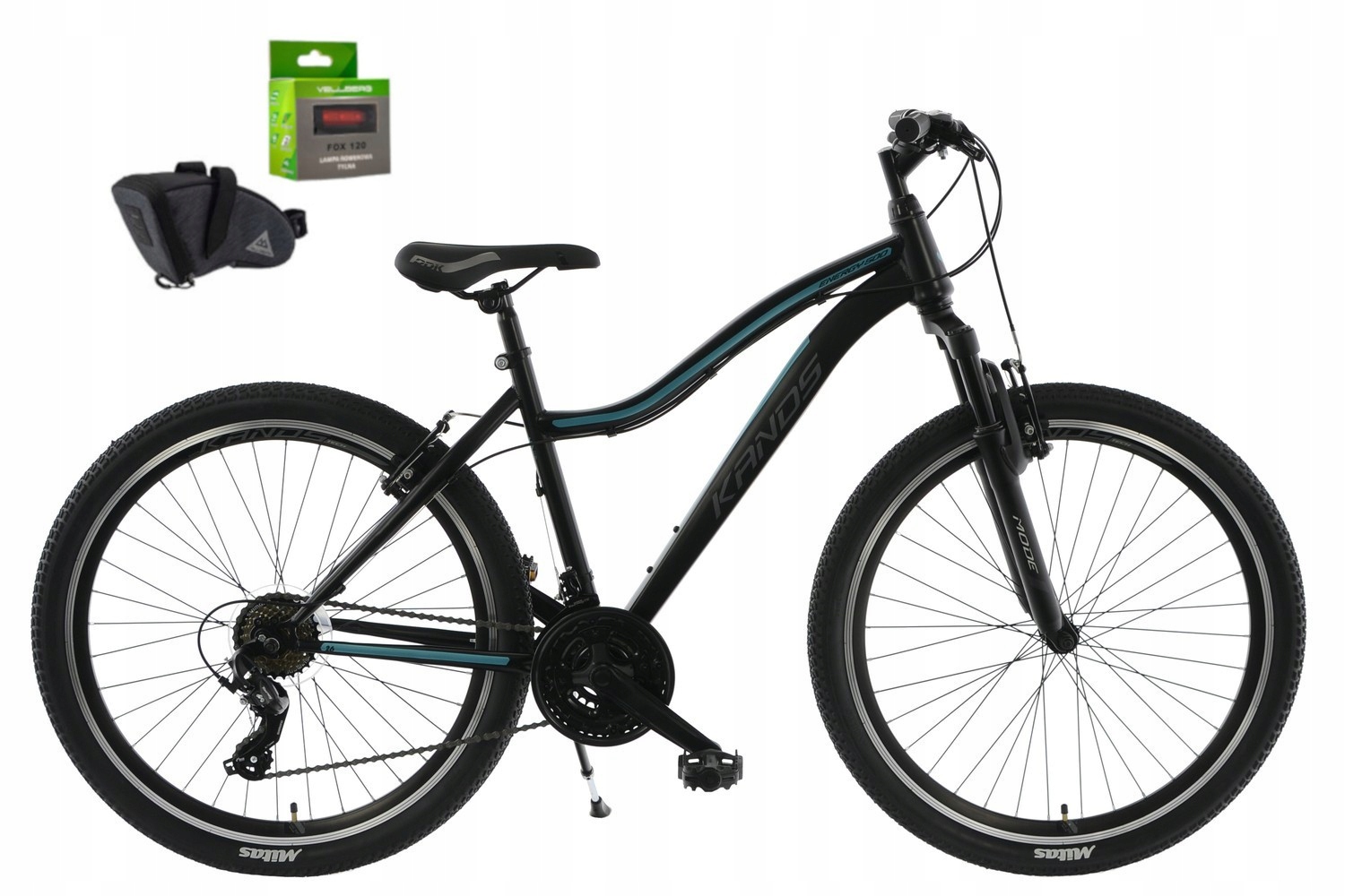 Rower 26 Kands Energy 500 stal. D Mtb T TY300/steff 17" czarno-turkuso