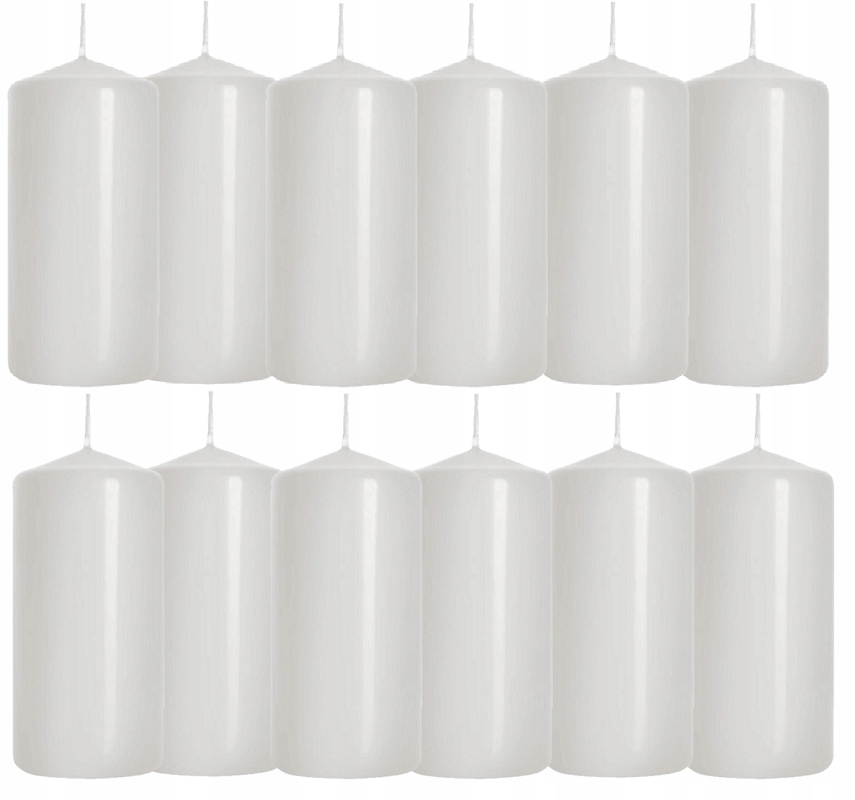 

Świeca walec 20H 10CM SW50/100 Biała 12szt. Bispol