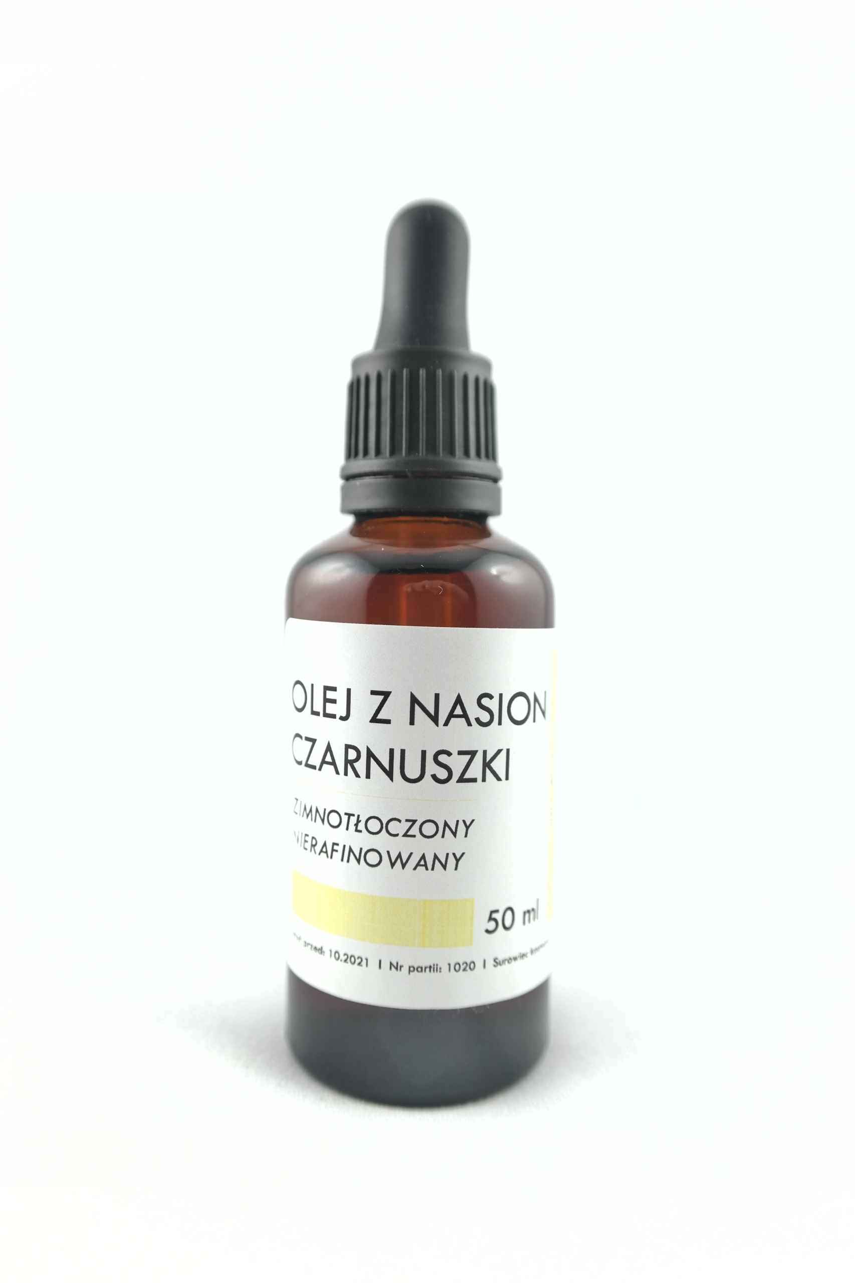 

Olej Z Nasion Czarnuszki nierafinowany pipeta 50ml