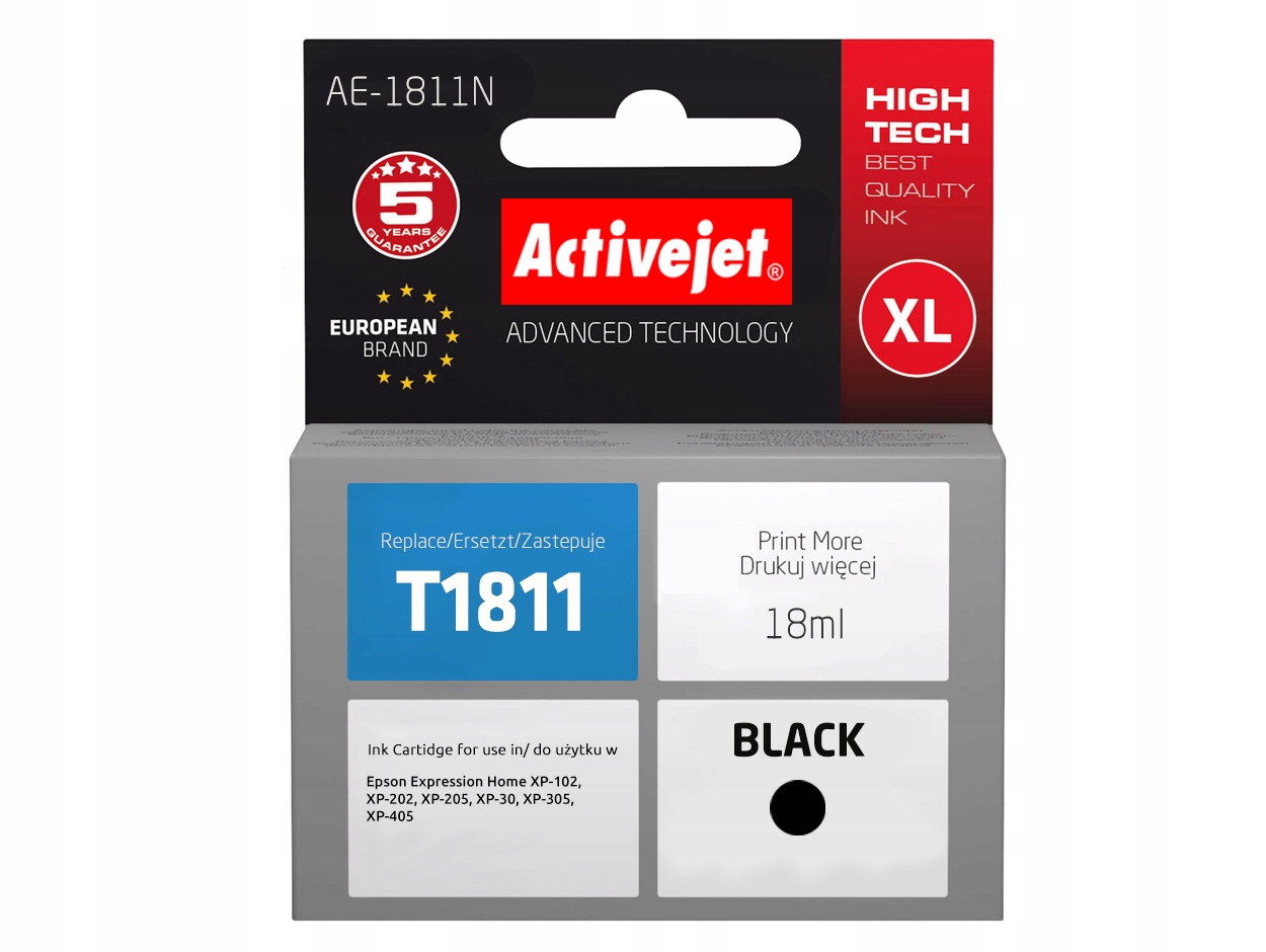 

Activejet Do Epson T1811 XP205 XP305 XP405 XP202