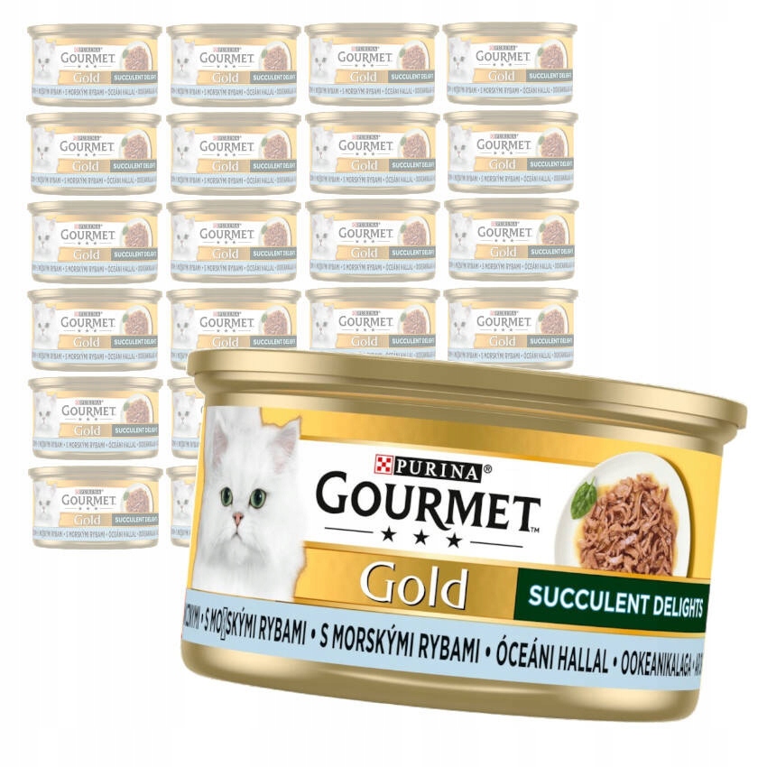 Gourmet Gold Succulent Delights Z Rybą Oceaniczną Karma Dla Kota 24x85g