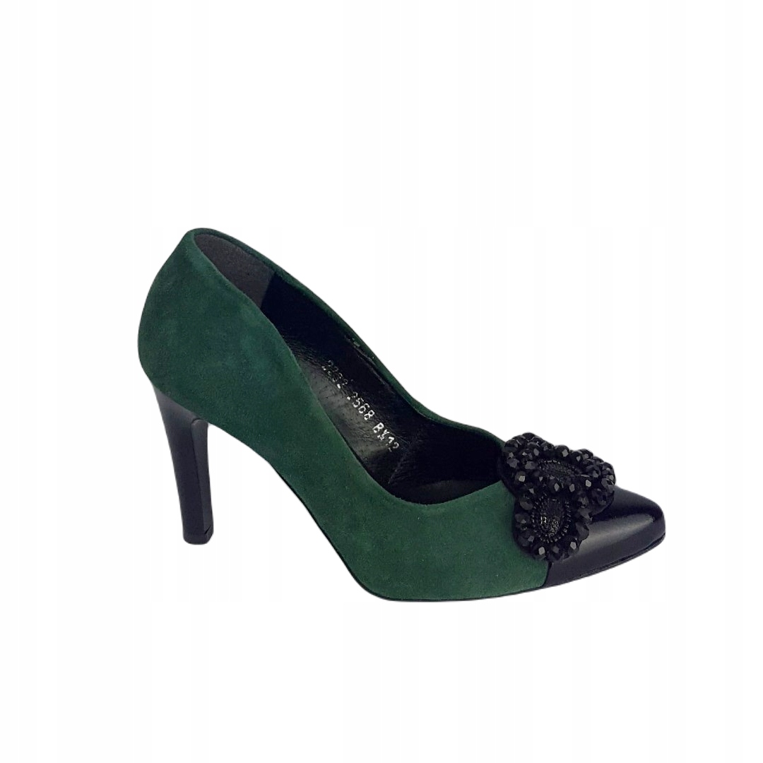 Dámské lodičky Higo 2568 Černá 287/ZIEL364 40, zelená