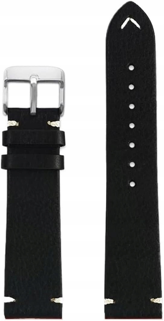 Kožený Opasek Pro Hodinky 18 MM Univerzální Klasický Retro Stylový Řemínek
