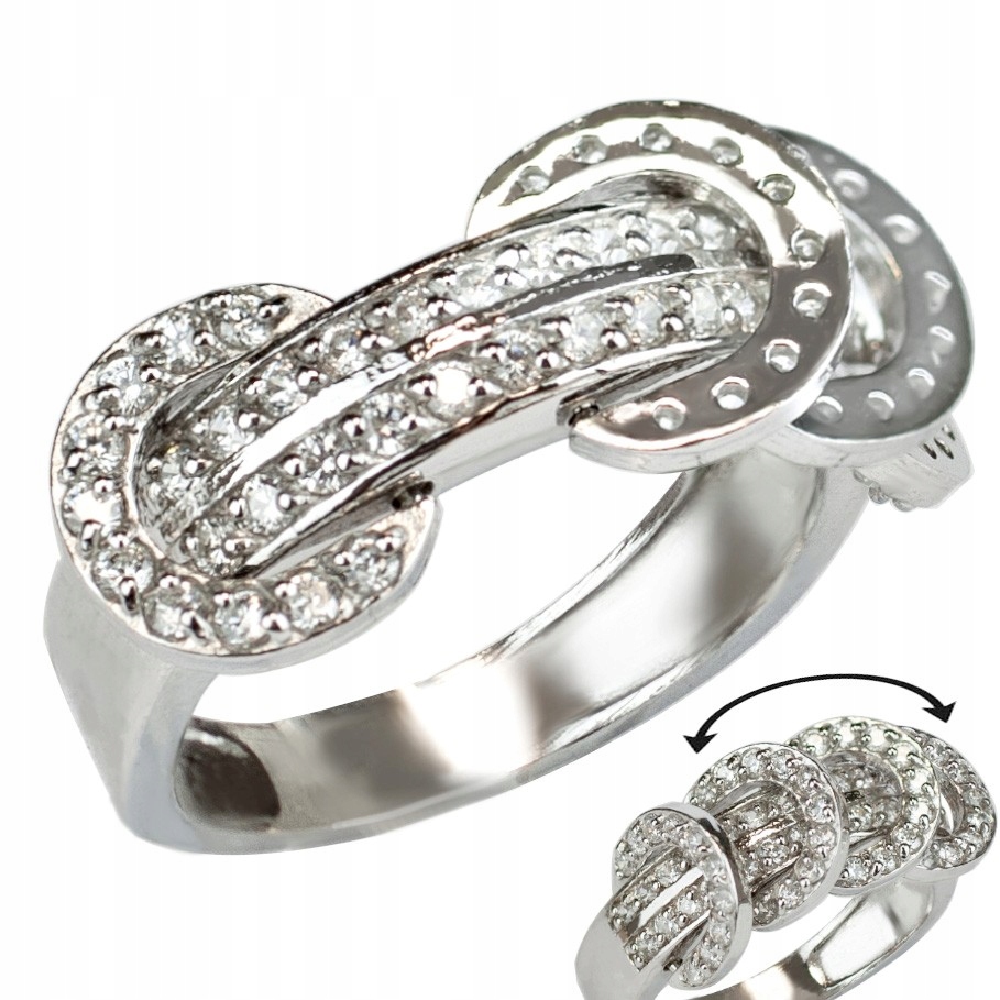 Stříbrný Prstýnek S Pohyblivými Prvky Ryzost 925