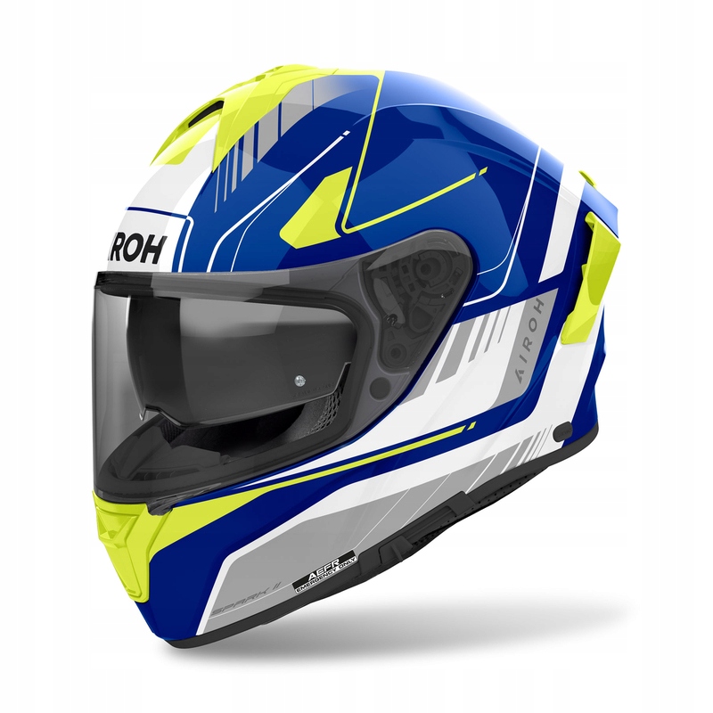 Motocyklová Prilba Airoh Spark 2 Chrono Blue Yellow Gloss M