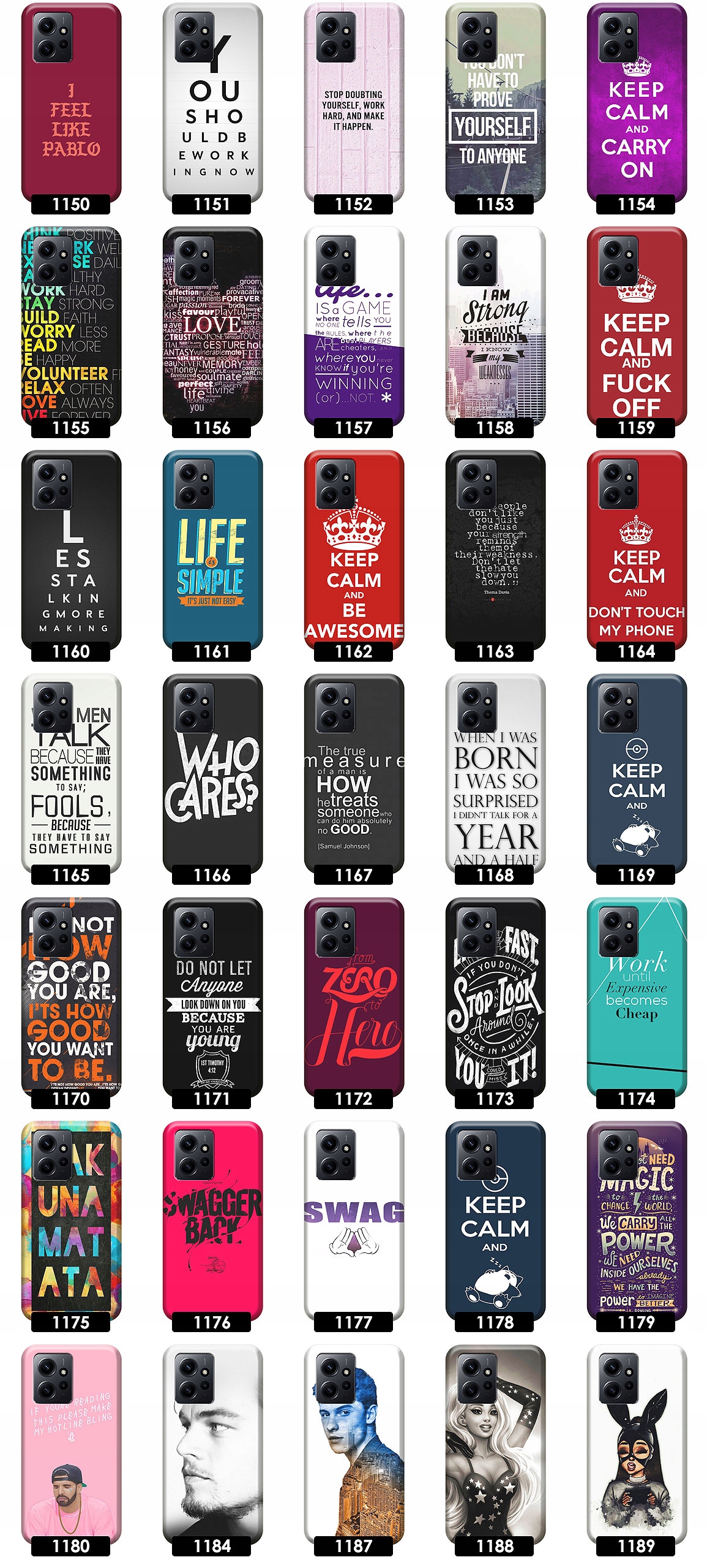 ETUI CASE OBUDOWA NA TELEFON DO XIAOMI REDMI NOTE 12 4G WZORY TOP100 JAKOŚĆ Typ plecki