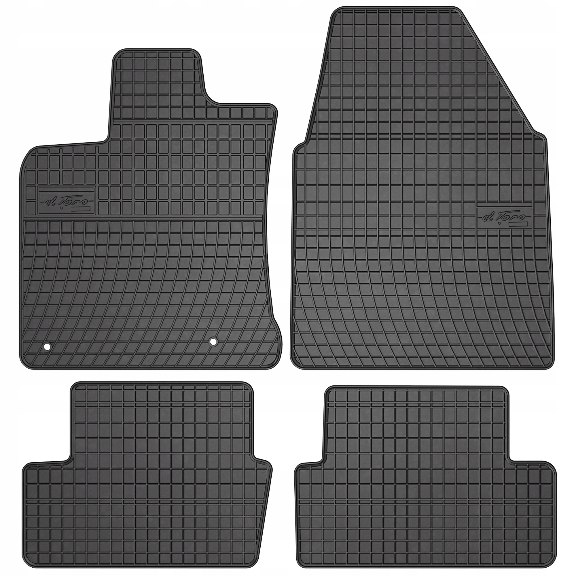 Gumové koberce černé Nissan Qashqai I 2007-2013