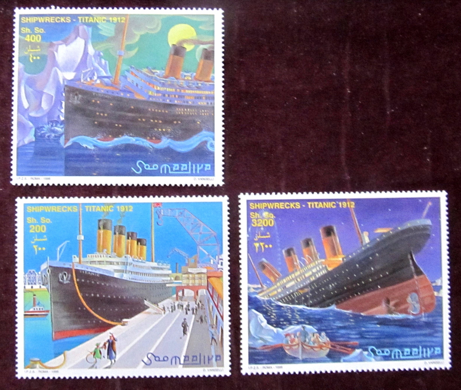 FL1527 SOMALIA Titanic Mi 722-724 czyste