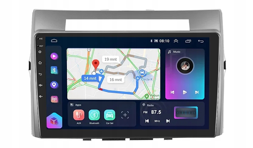 Radio Gps Android Toyota Corolla Verso 2004-2009 2+64GB