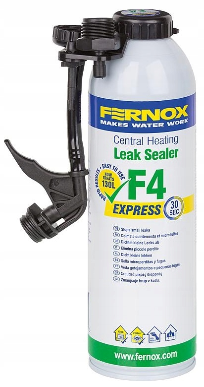Fernox F4 Express Uszczelniający Leak Sealer Aerosol 400 ml Wycieki Instal