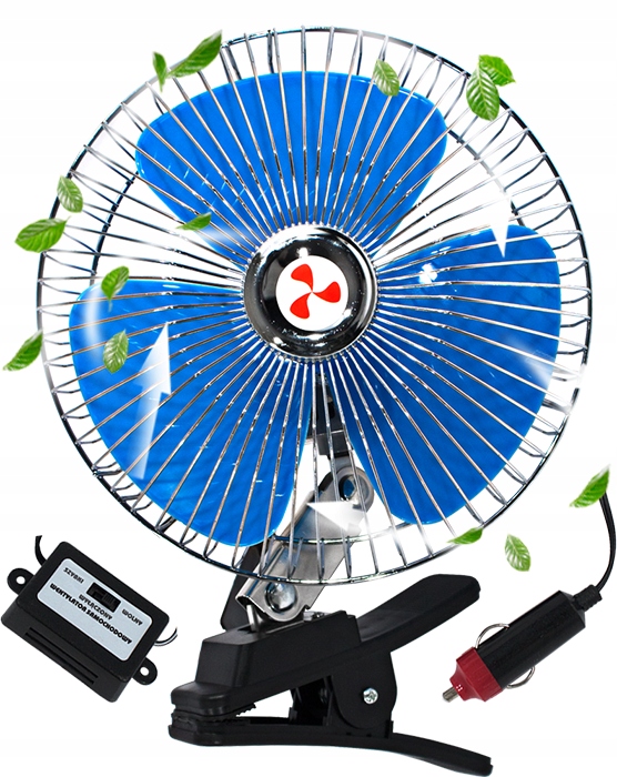 

Wiatrak Obrotowy 6 Cali Wentylator Auta Klips 12V