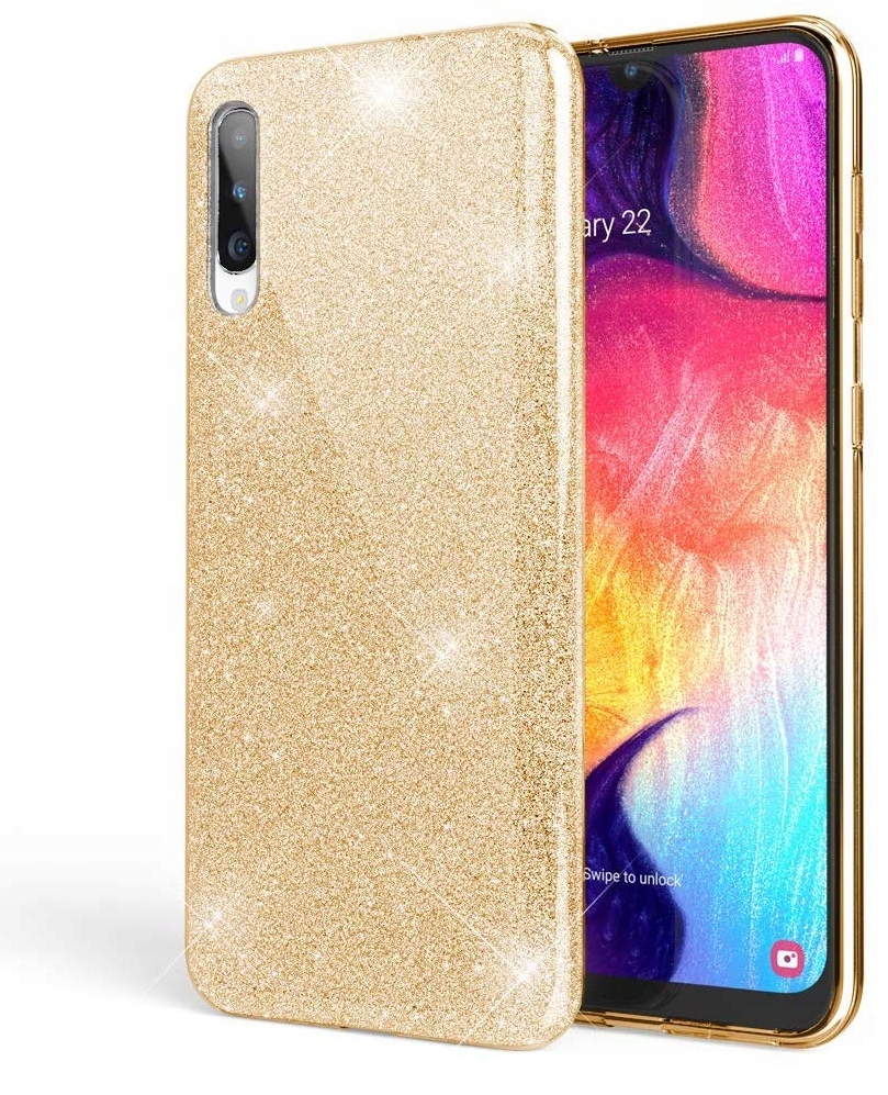 

Etui Brokat Do Samsung A50 Brokatowe Case+szkło