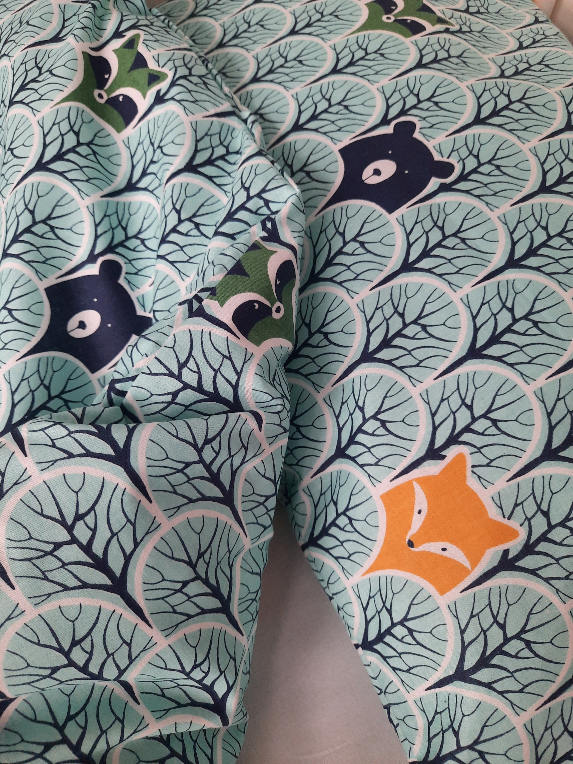 Poszewka poszwa na kołdrę 135x100 MIŚ LIS Mięta liść turkus EAN (GTIN) 5905549519417