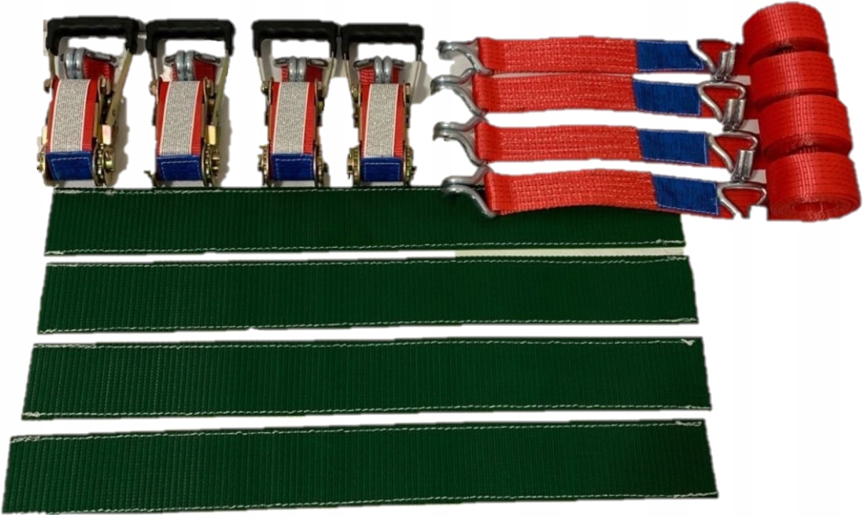 4x транспортный ремень 3 точки травка 4т / 3М / 50мм 4% с