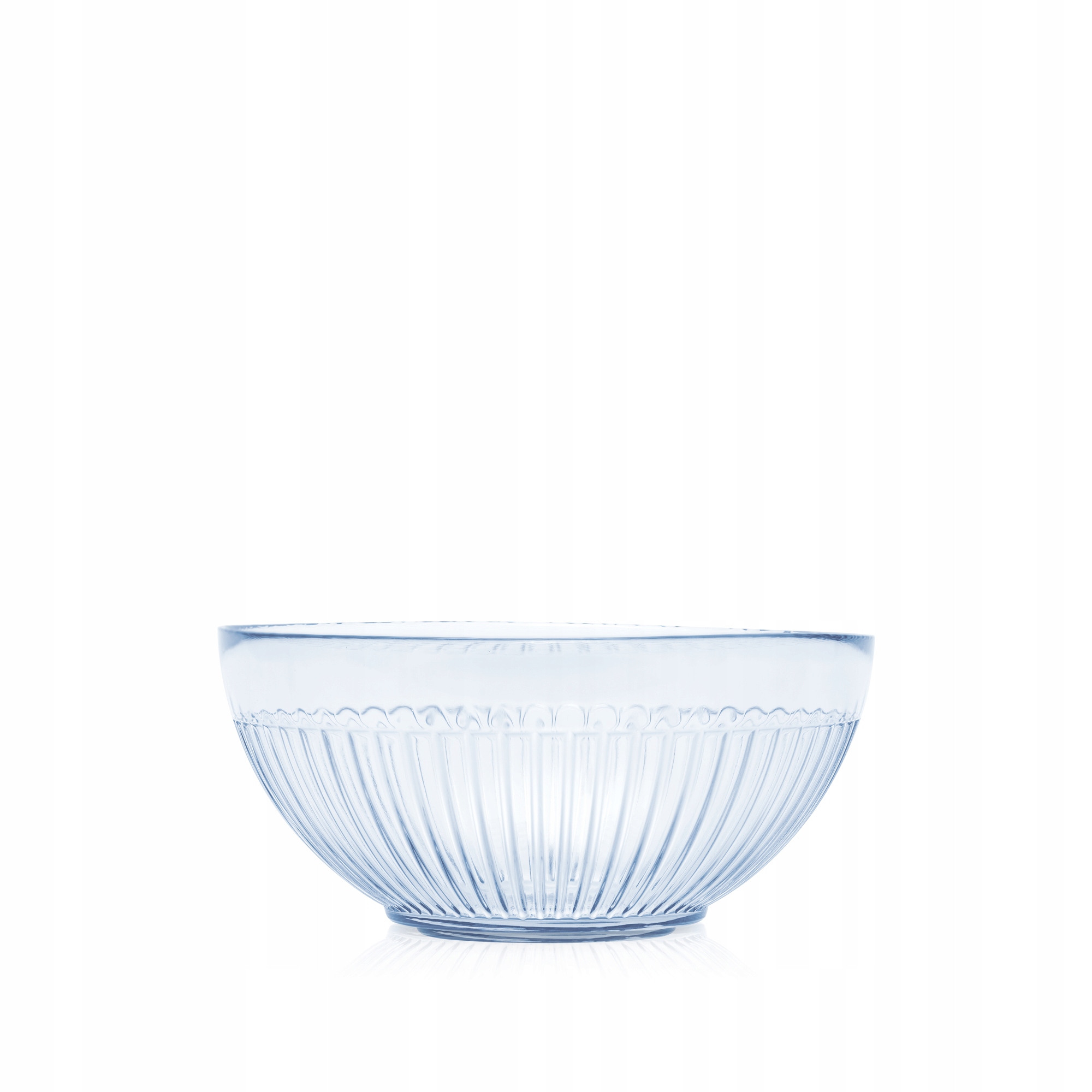 Miska szklana niebieski transparent 2280 ml 21,5cm