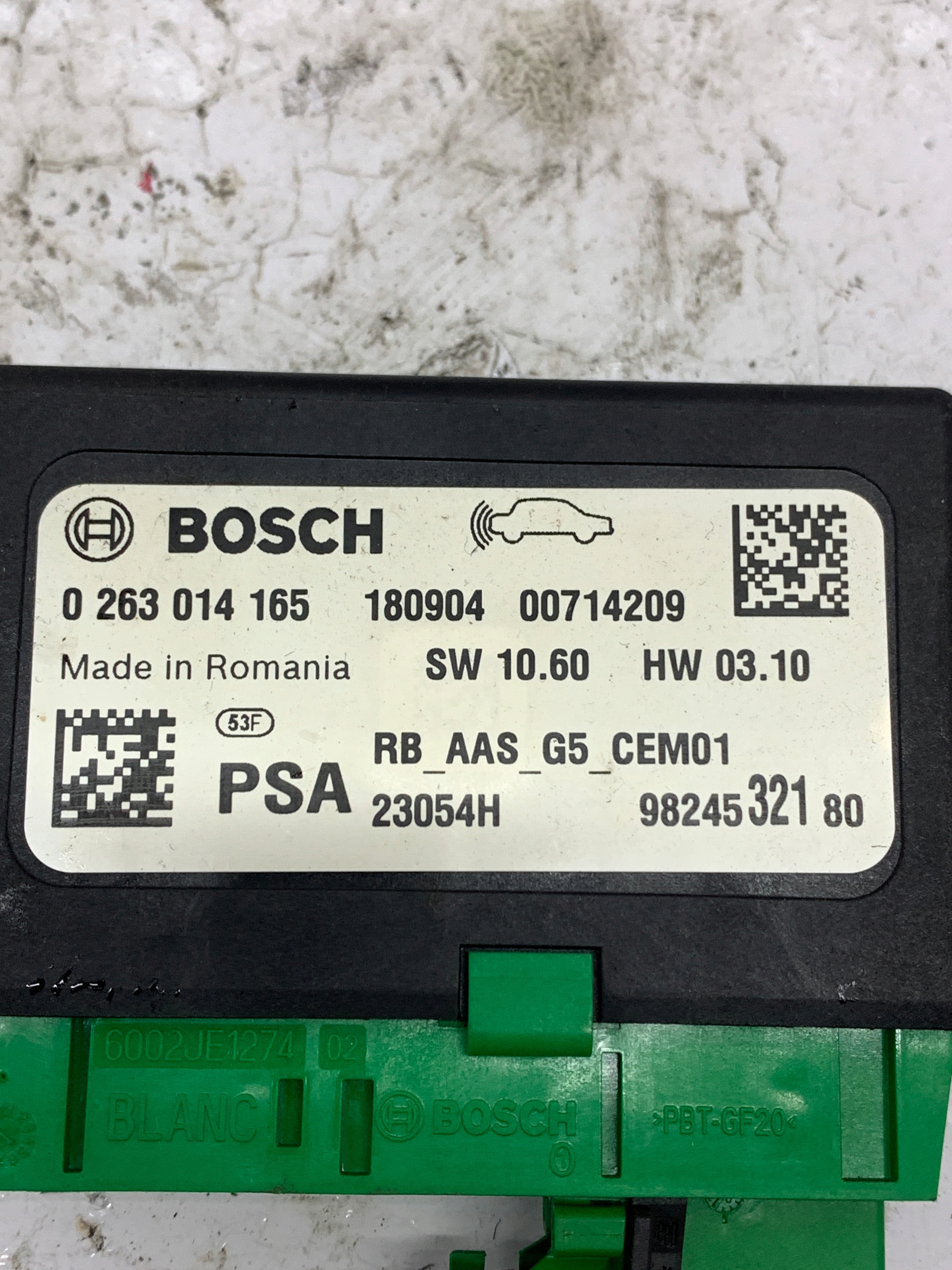 modulo CZUJNIKOW parcheggio PDC 0263014165 CITROEN C3 III (2016-2024) 1.2