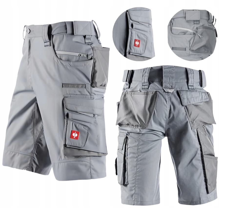 Krótkie Spodenki Robocze Spodnie Letnie Elastyczny Pas Strauss Motion 46