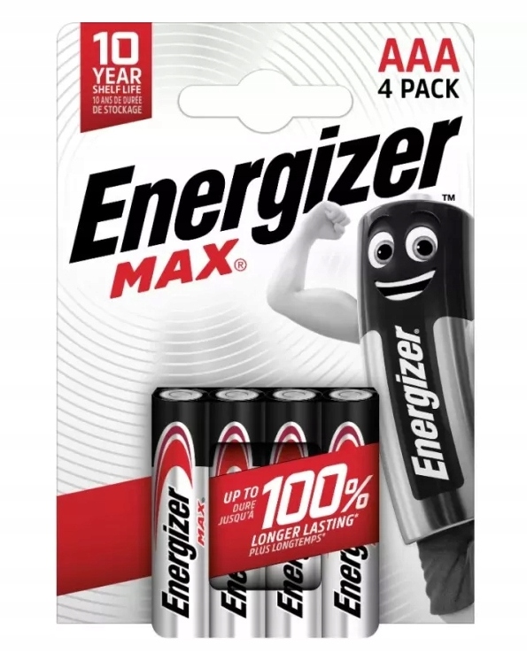 BATERIA ALKALICZNA ENERGIZER MAX AAA (R3) 4 SZT.