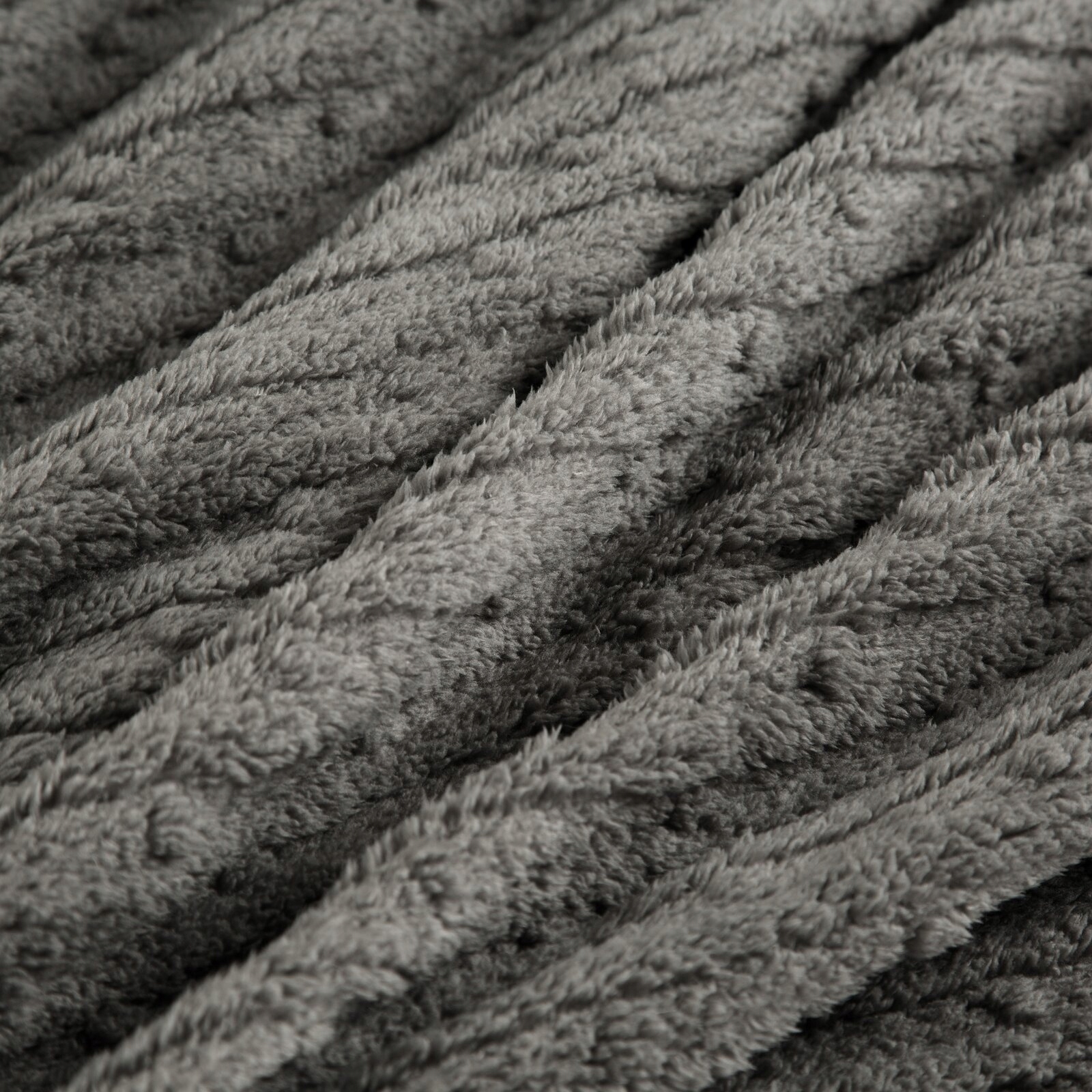 PREZENT mięciutki KOC mikrofibra narzuta na fotel 70x160 cm Pled stal Szerokość produktu 70 cm