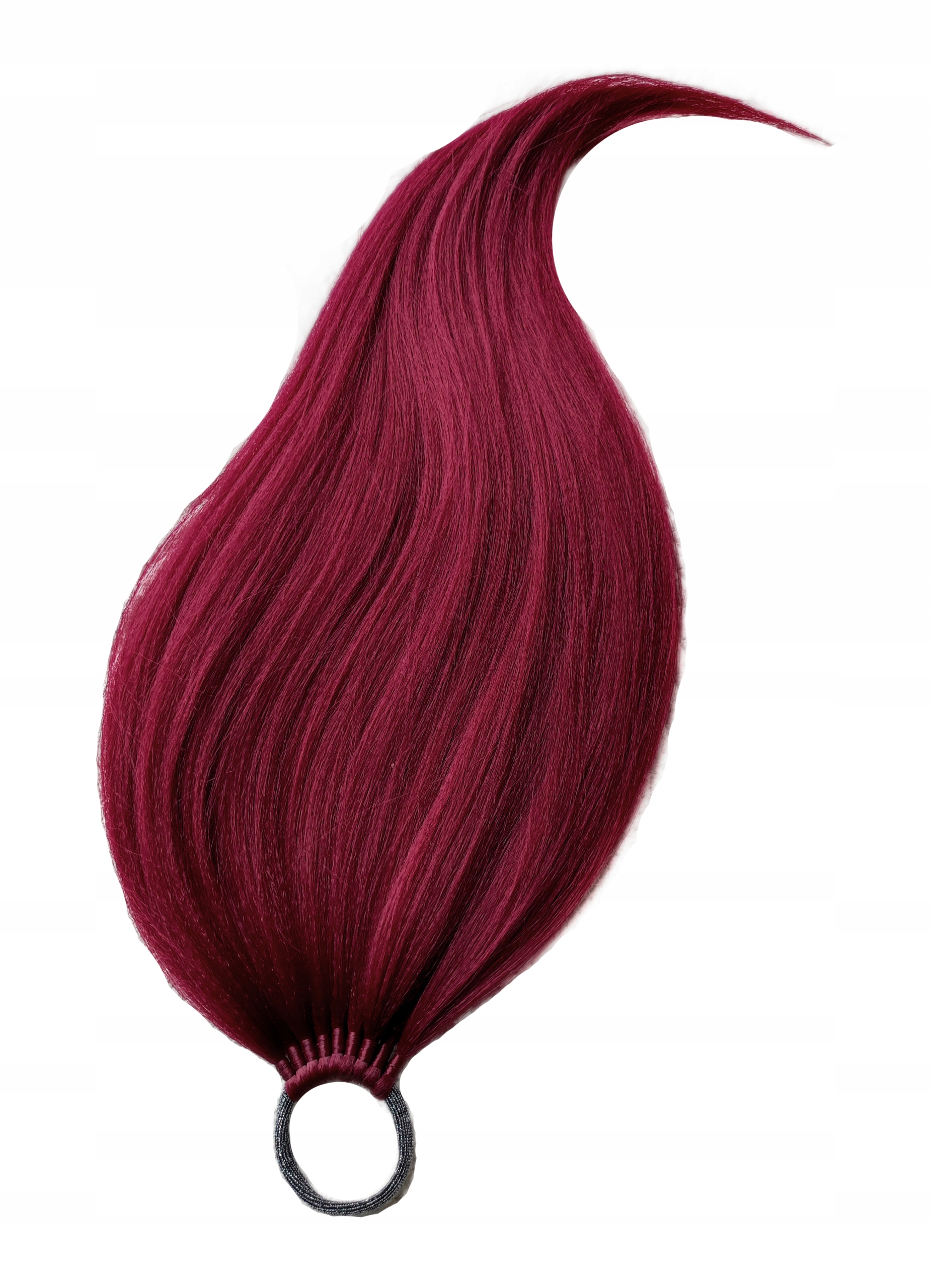 Připínací poník na gumičku, Příčesek, bordó, Pánská Třešnička, 70 cm