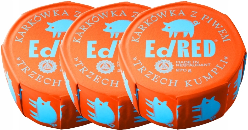 Levně 3 x EdRed Krkovička s pivem od Tří kamarádů Tóny zázvoru a anýzu Low Carb