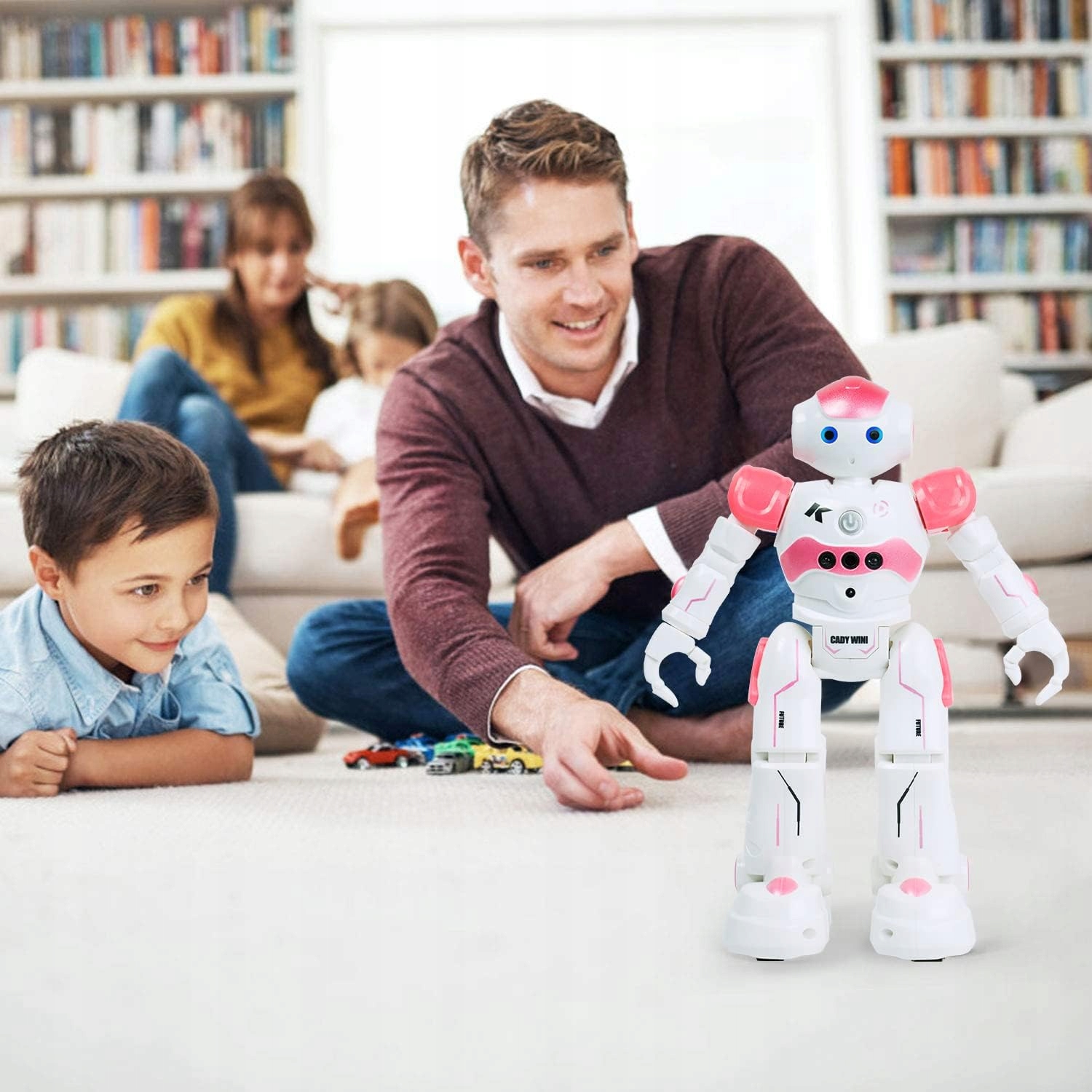 STERUJĄCY GESTAMI RC PROGRAMOWALNY ZDALNIE STEROWANY ROBOT ZABAWKA Z USB Zasilanie akumulatorowe