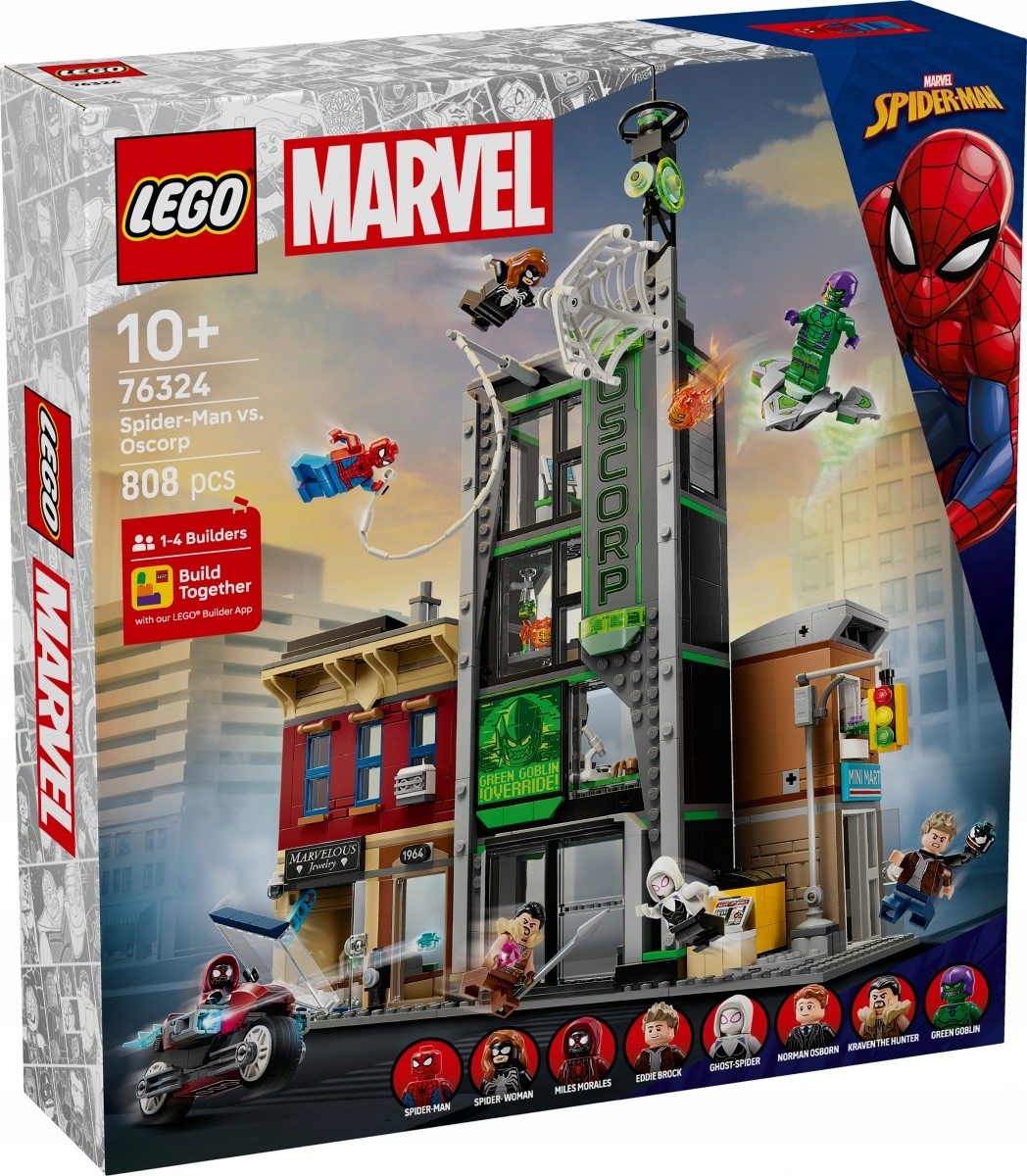 Lego Stavebnice Heroes 76324 Spider-Man a Oscorp