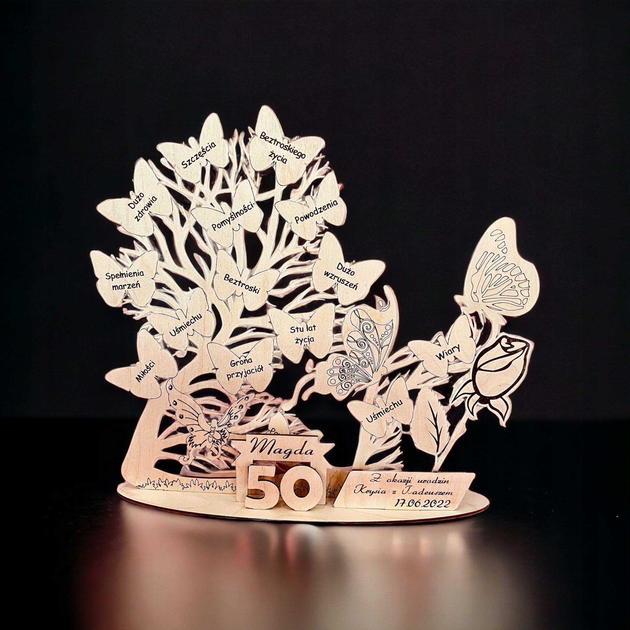 Dárek k 18-99. narozeninám pro muže, žena, strom