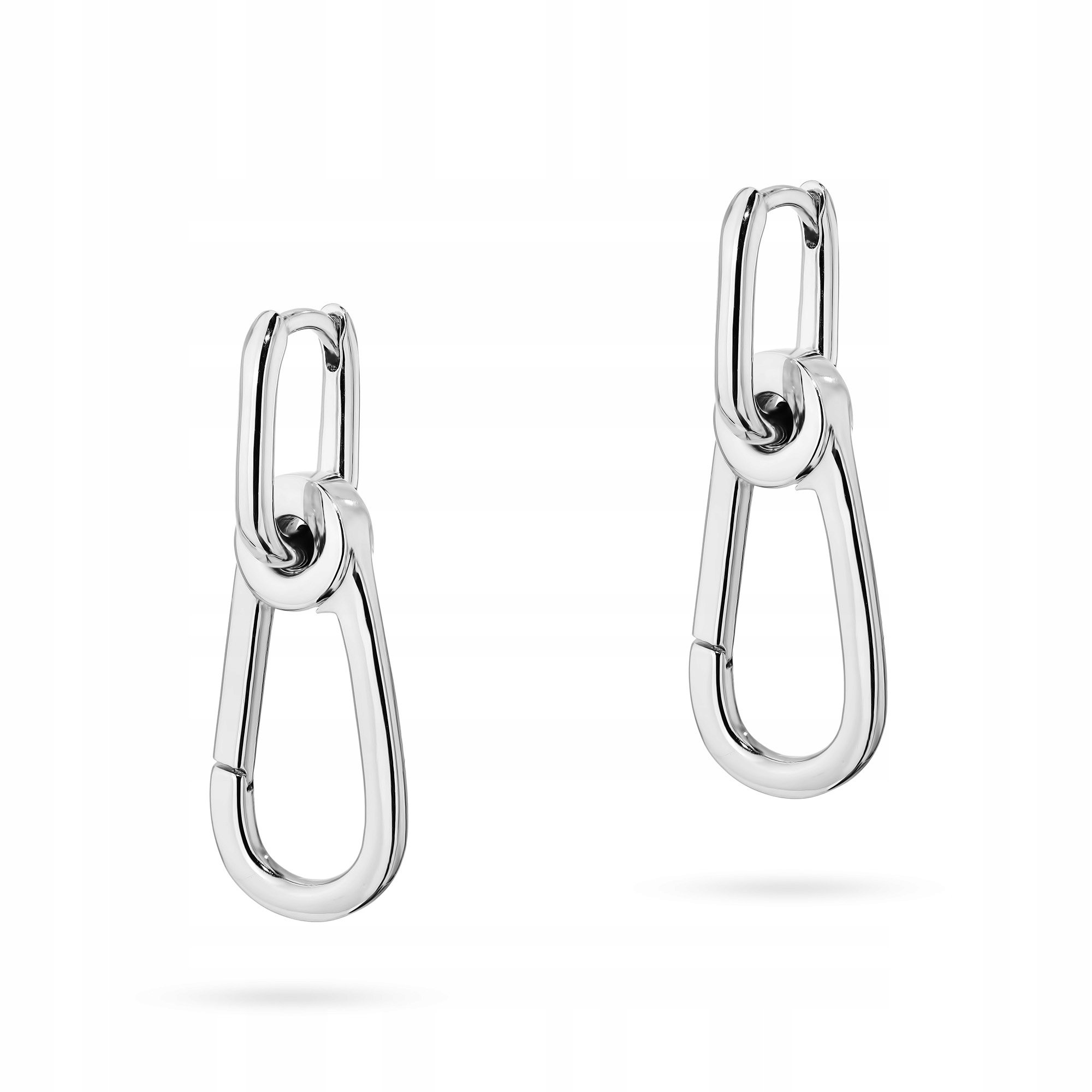 Stříbrné Dámské Náušnice ryzost 925 Visací s Anglickým Zapínáním Karabinou