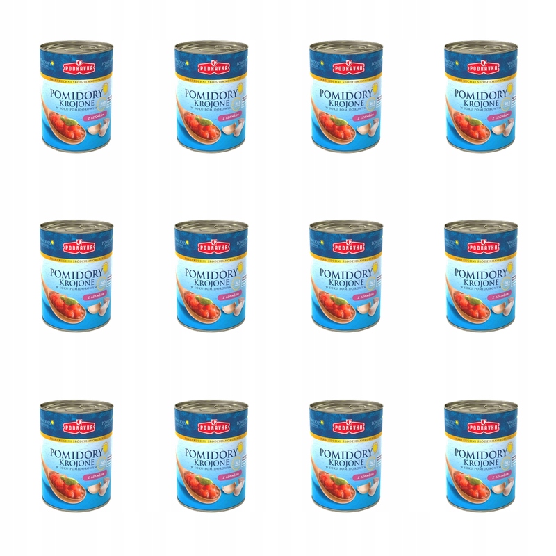 Rajčata krájená s česnekem Podravka 400 g X12