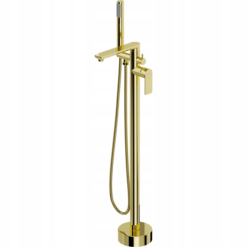Mexen Leda volně stojící vanová baterie, Zlatá