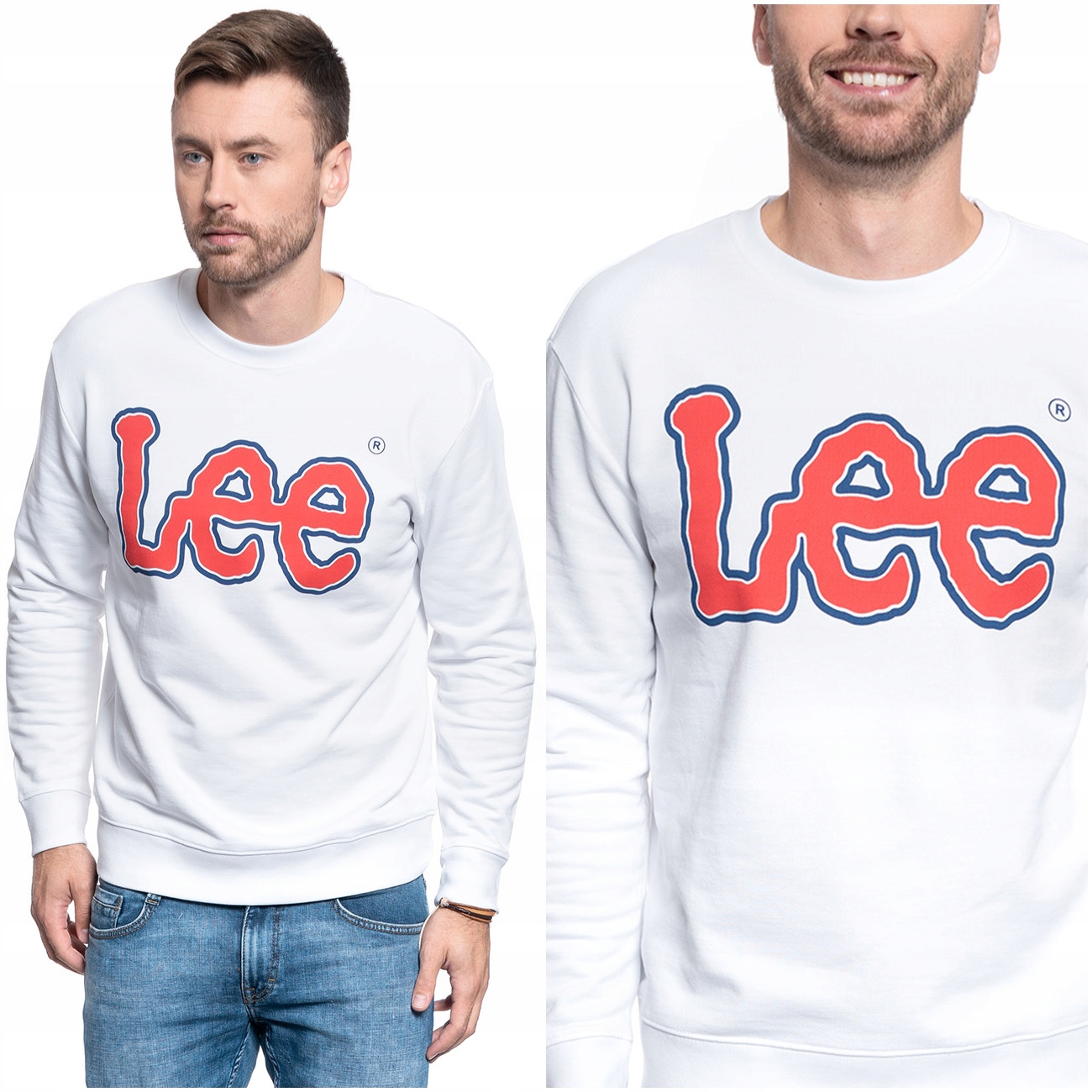 

Lee Logo Sws Męska Bluza Regular Nadruk Logo XL