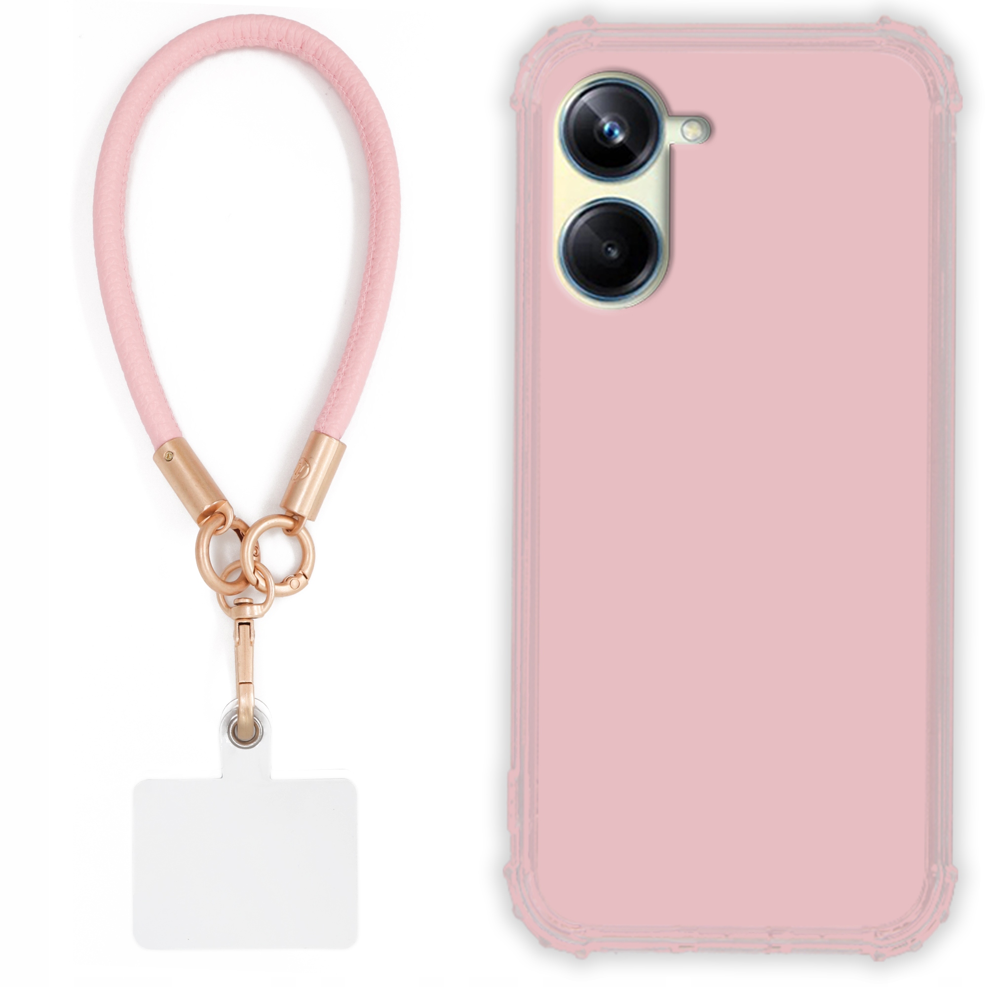 Etui Do Realme 10 Pro 5G Case Antishock Pinky Ružové vodítko Sada Odolné