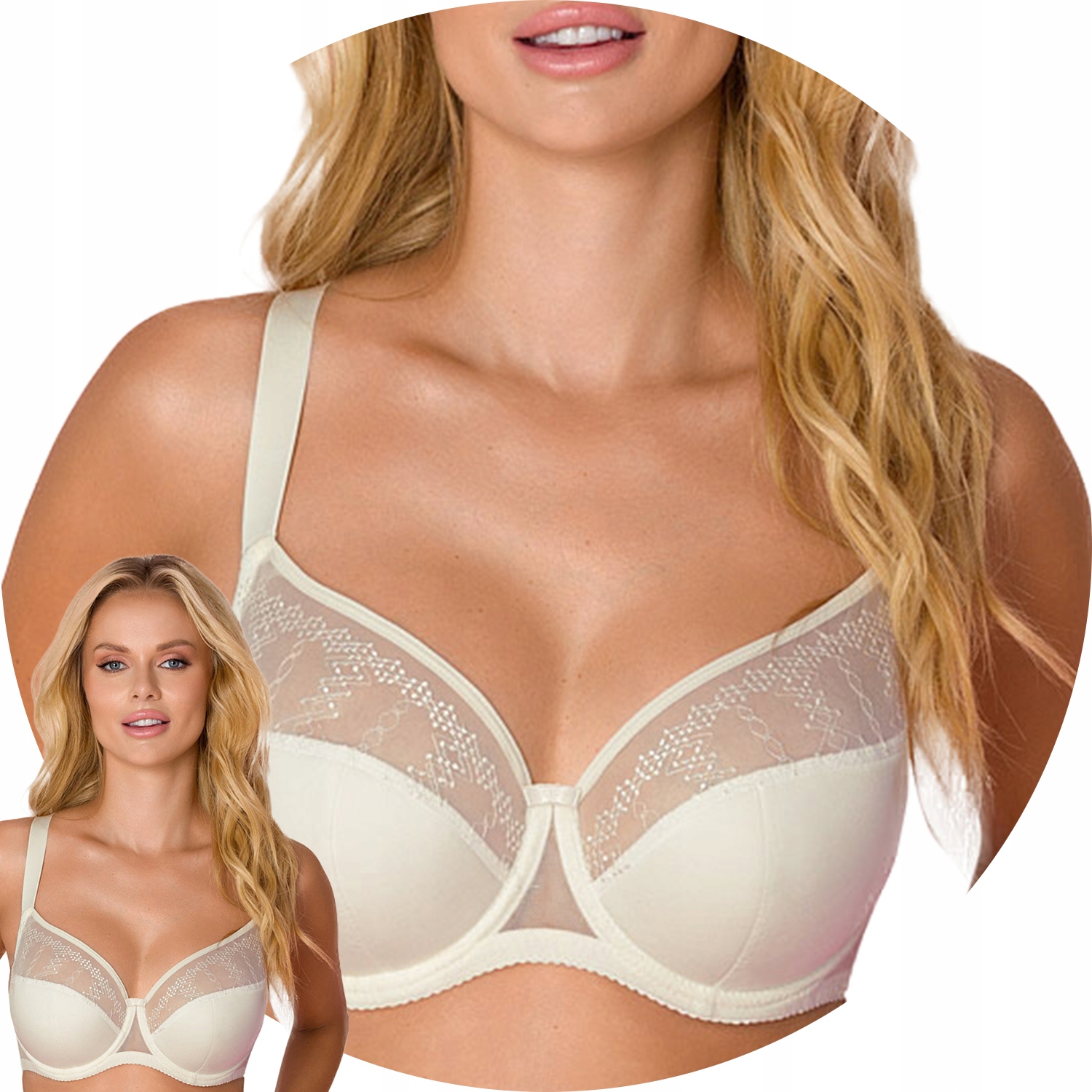 Vena VB-425 Maxi Polovyztužená podprsenka Semi Soft ecru 85H