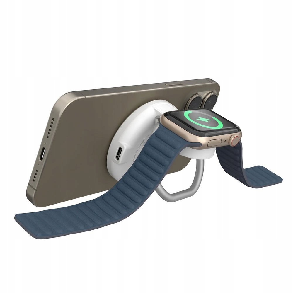 Hyper HyperJuice Qi2 2-in-1 Magnetic Charging Stand White HJ3310WHGL