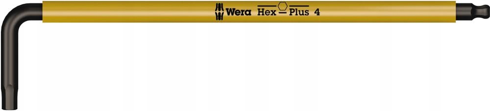 

Klucz imbusowy kątowy z kulką Hex-Plus 4mm Wera