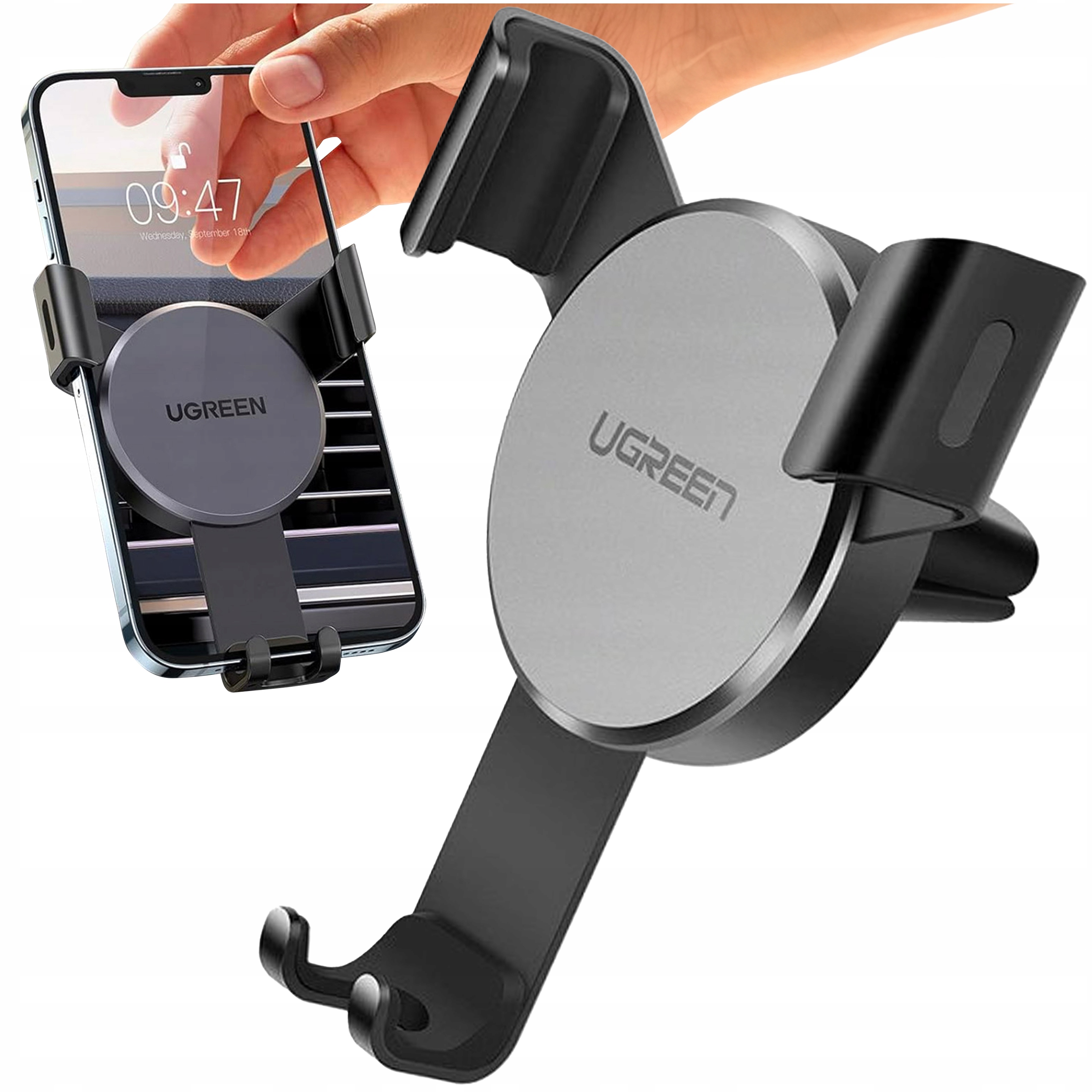 Ugreen Uchwyt Do Samochodu Grawitacyjny Na Telefon Kratkę Samochodowy Nowy