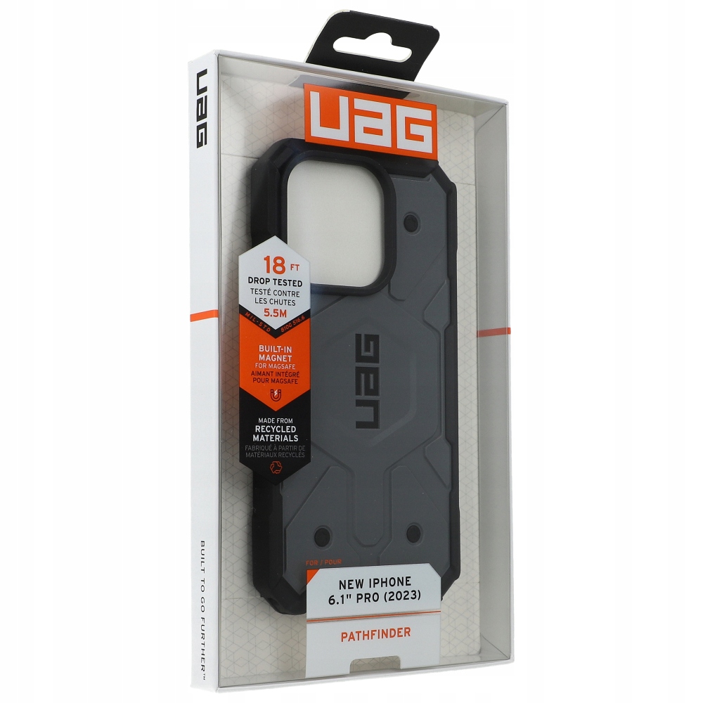 Plecki Urban Armor Gear do Apple iPhone 15 Pro srebrny