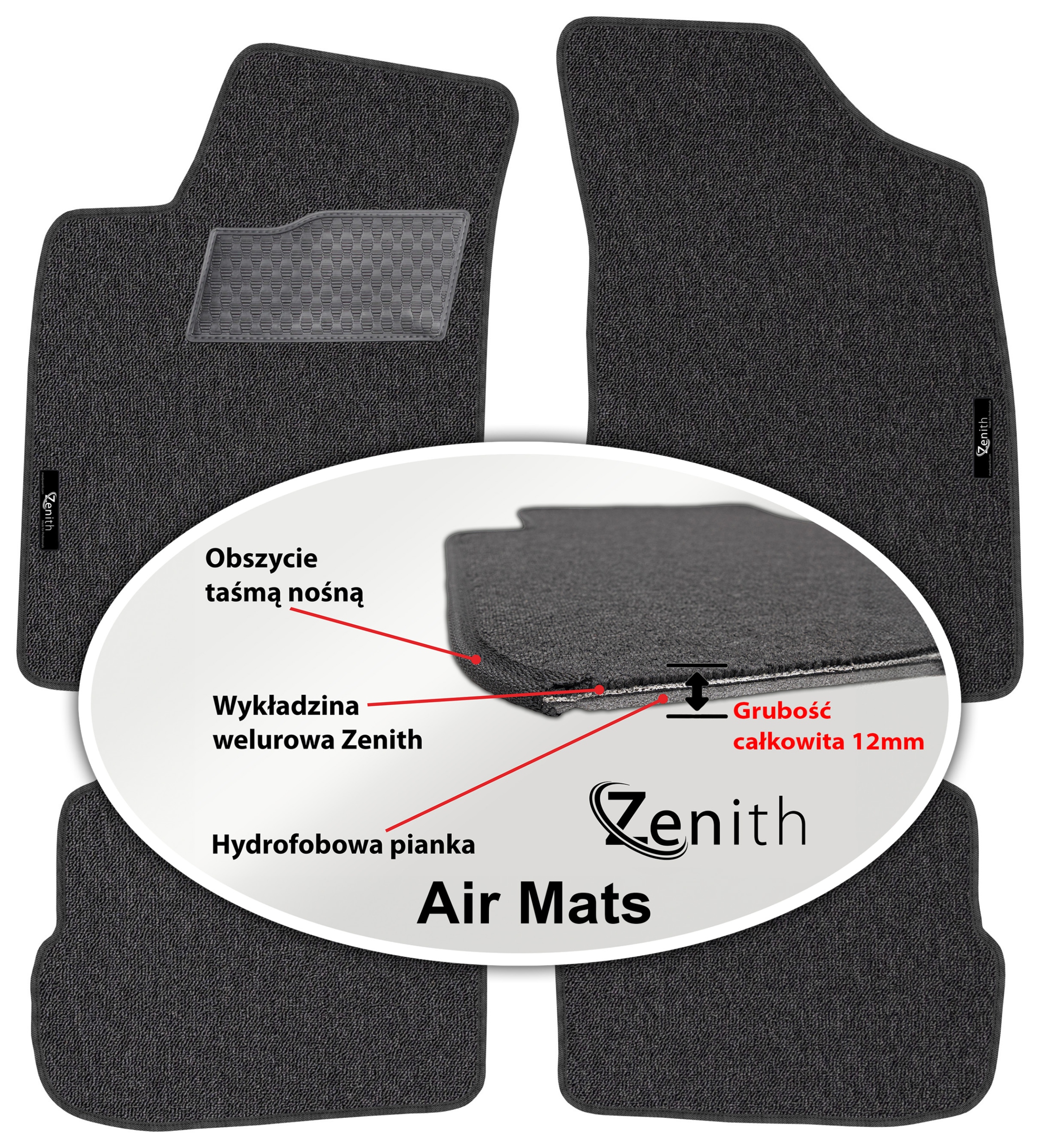 Vw Passat B3 B4 1988-1996 Velurové koberce do auta Zenith Air Mats
