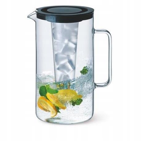 DZBANEK SZKLANY SIMAX ŻAROODPORNY 2,5 L Z WKŁADEM NA LÓD + ZAPARZACZ