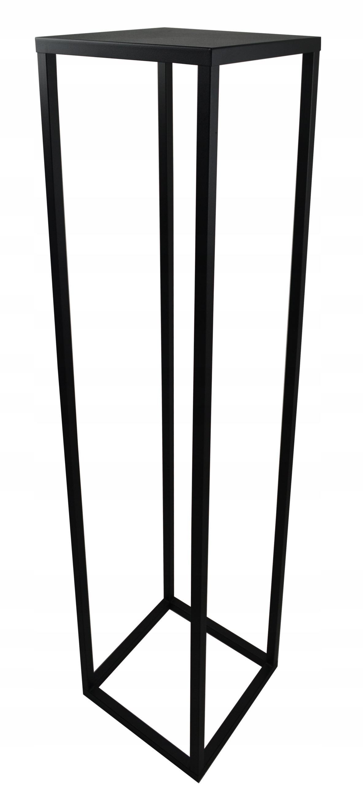 KWIETNIK STOJĄCY STOJAK PÓŁKA NA KWIATY METALOWY 100 cm solidny 16mm czarny