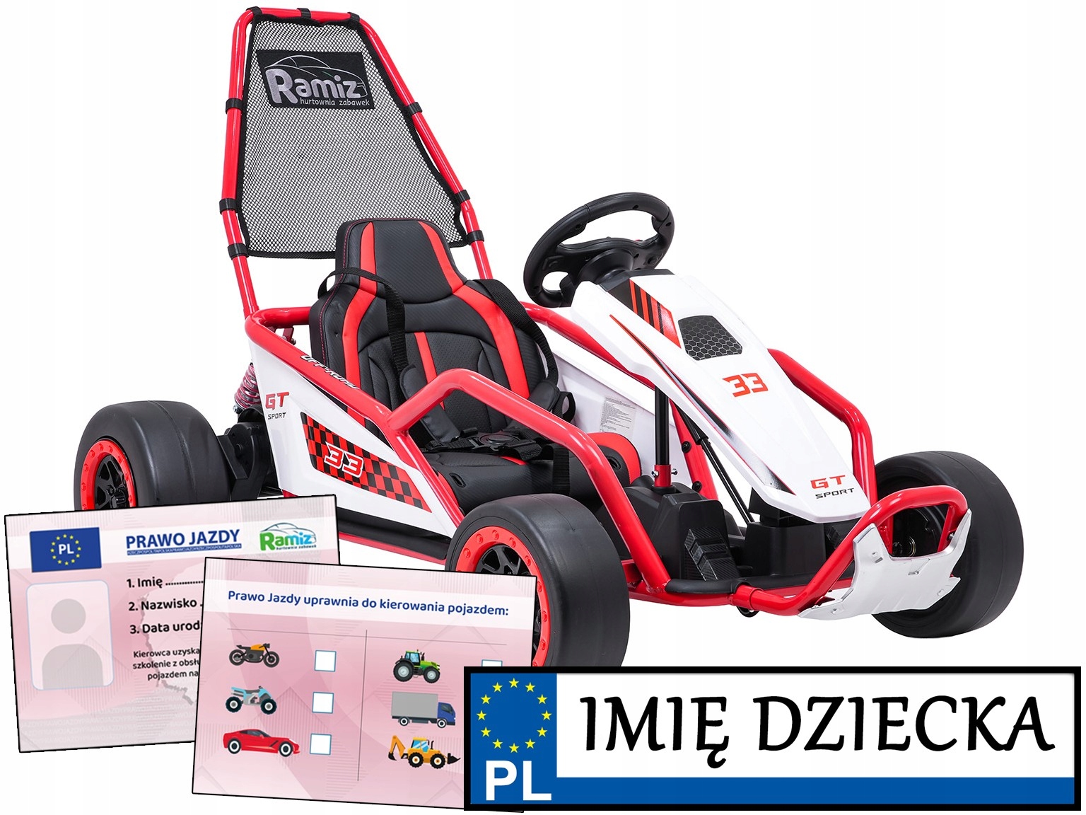Elektryczny Gokart Tornado autko z funkcją driftowania 2 mocne silniki