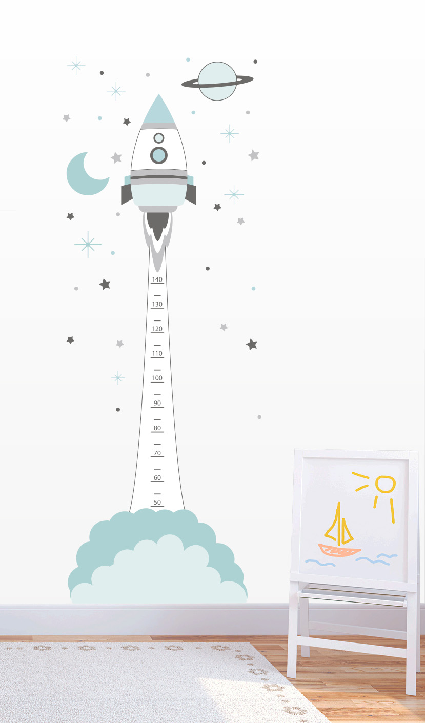 

Naklejka ścienna Miarka Wzrostu samolot balon