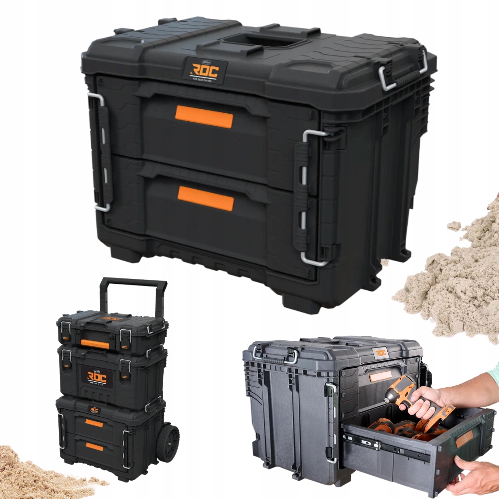 Box Keter Roc Pro Gear 2.0 XL 2 Zásuvky Velký Box na Nářadí