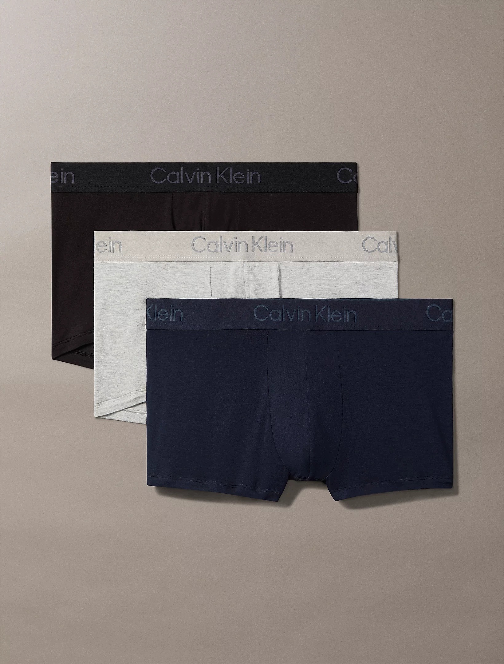 Calvin Klein Spodní Prádlo Boxerky (3 Páry) Černé Tmavě Modré Šedé TRUNK.r.XL