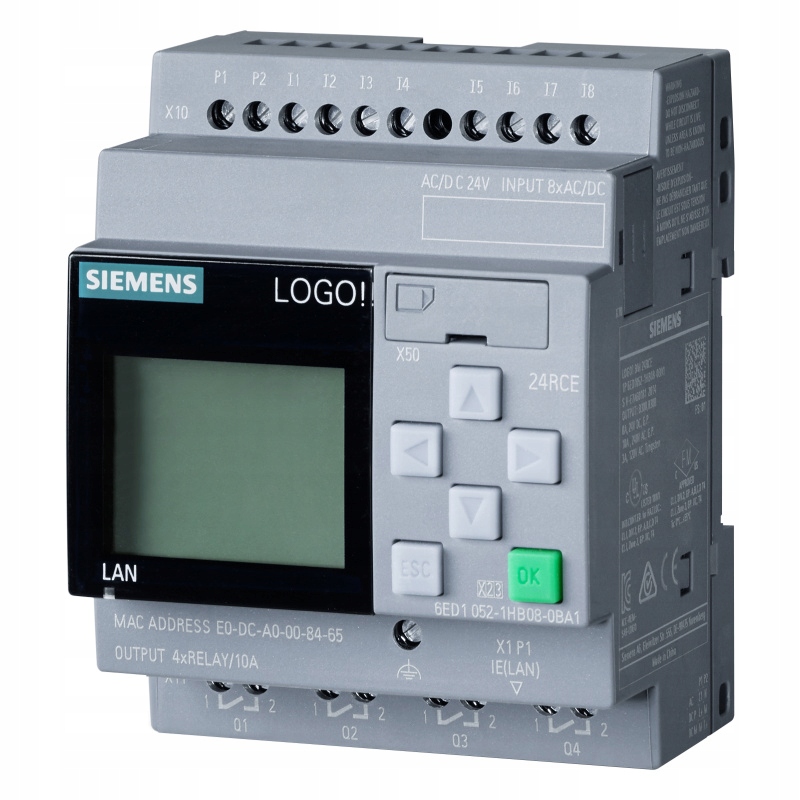 Sterownik Logo! 6ED1052-1HB08-0BA2 24 Rce
